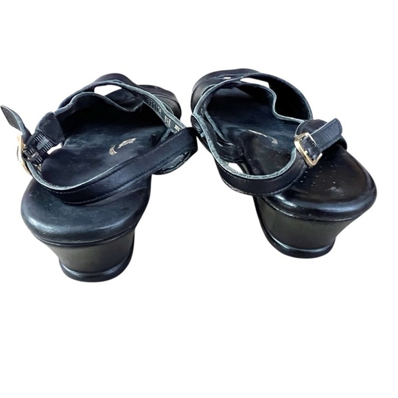 SAS Caress Cross Strap Wedge Sandal Black Womens Size 8.5 - Picture 5 of 8